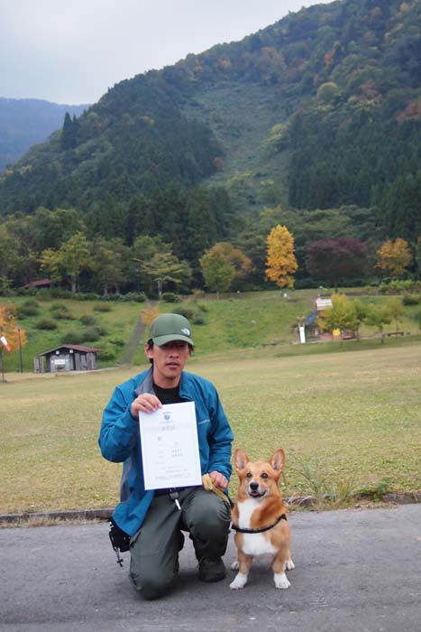 明賀ハク（Wコーギー）　指導手 明賀英博